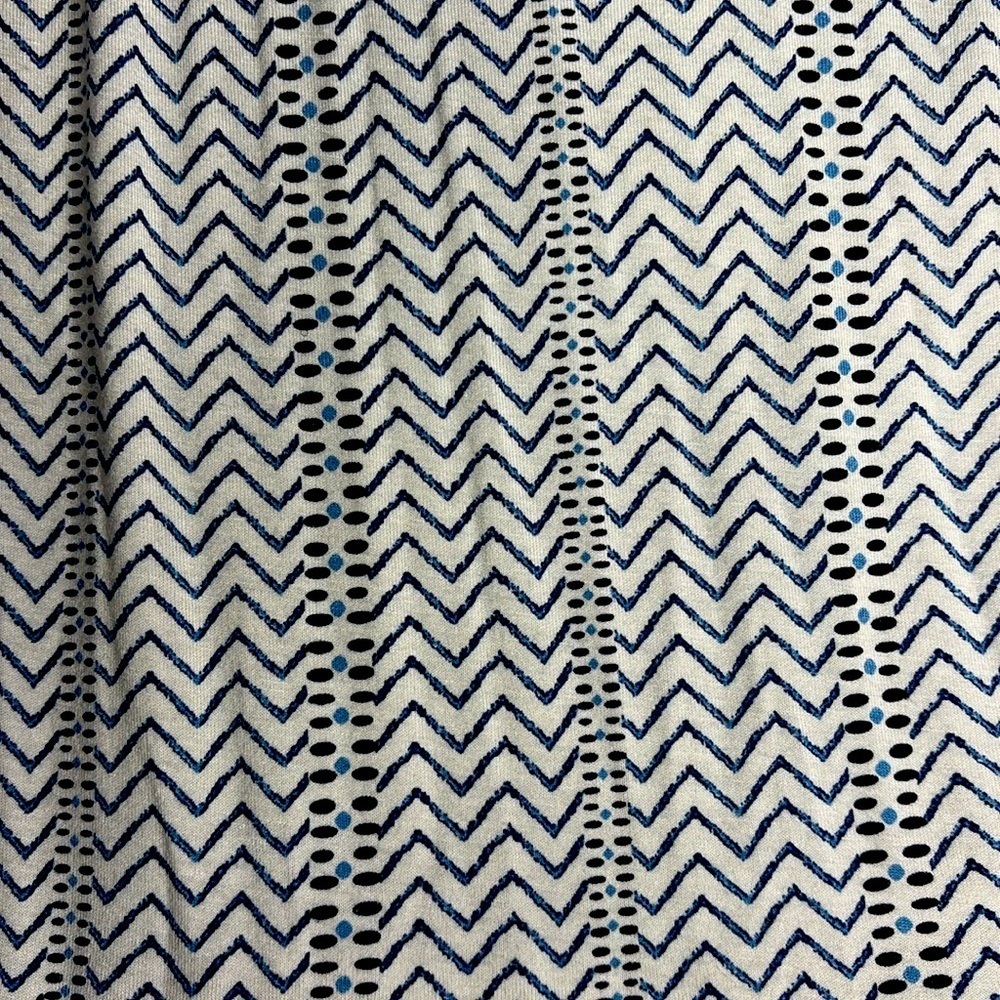 Style & Co. Black, Blue and White Relaxed Boho style Blouse, XXL - Picture 6 of 8